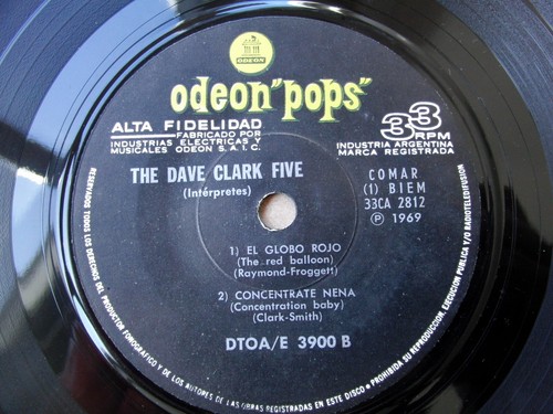 THE DAVE CLARK FIVE EP 7" PS A Little Bit Now + 3 TOP Rare SOUTHAMERICA Ed. 1969 - Picture 4 of 4