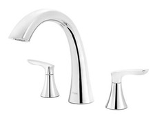 Pfister Weller Roman Tub Trim, Valve Not Included, 2-Handle, 3-Hole Install,