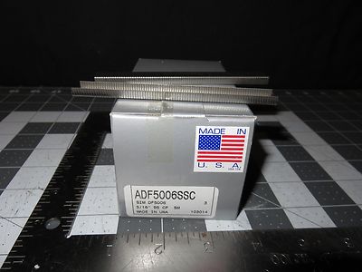 Dou-Fast 3/16'' 5mm Leg Stainless Steel Staples ADF5006SSC 5000 pcs  USA Made