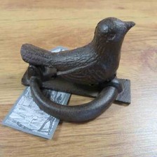 T&uuml;rklopfer Vogel Gusseisen T&uuml;rklingel Landhaus T&uuml;rdekoration LH235