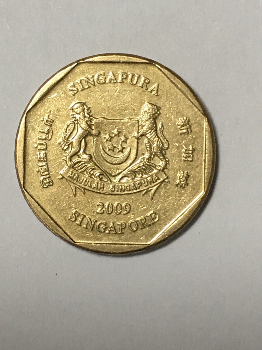 記念プレート 1g金 2009 Singapore 1 Dollar Coin Ribbon Flowing Downwards | eBay