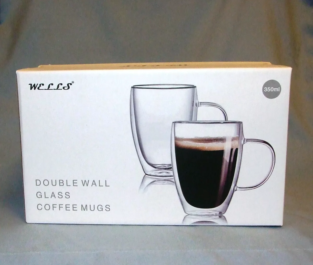 COMOOO Double Walled Glass Coffee Mugs Glass Mug With Handles Double Wall  Cappuccino Cups, 12oz Of S…See more COMOOO Double Walled Glass Coffee Mugs