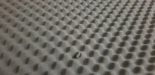 Near Perfect 39x78x1.5 Self Adhesive Egg Crate Acoustic Foam Soundproofing Gray