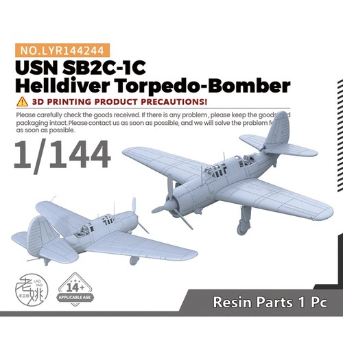 Yao's Studio 1/144 Military Model Kit USN SB2C-1C Helldiver Torpedo-Bomber - Picture 1 of 4