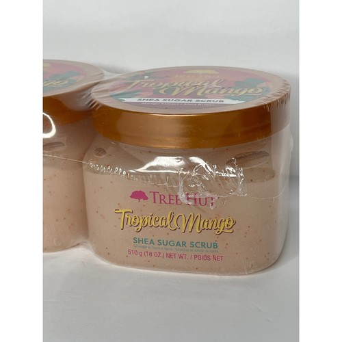 Tree Hut Tropical Mango Shea Sugar Scrub Set of 3 Size 18 OZ - Picture 2 of 7