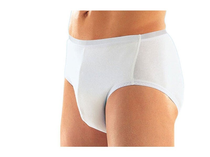 Inkontinenz-Slip für Herren Suprima Baumwolle Schlupfform Weiß (G 8 )(NAN-02378)