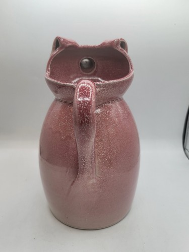Art Pottery Figural Pig Pitcher Barnyard Farm Country Swine Water Juice 9" - Picture 5 of 9