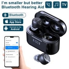 Bluetooth Hearing Amplifier Earbuds Rechargeable Digital In-Ear Sound Enhancer