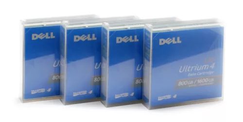 4x Dell LTO Ultrium 4 Data Cartridges 800GB/1600GB 0YN156 LTO-4 Brand New