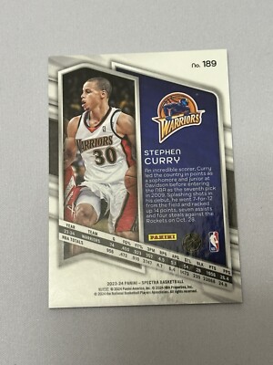 panini spectra stephen curry 99枚限定 2023-24 Panini Spectra Spectacular Debut Stephen Curry | eBay