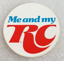 2 Vtg 1980s Me and My RC Cola Soda Sticker New NOS
