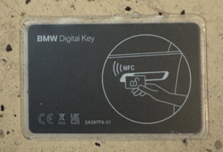 BMW OEM Genuine NFC Digital Key Card 5A597F9-01 2024 BMW