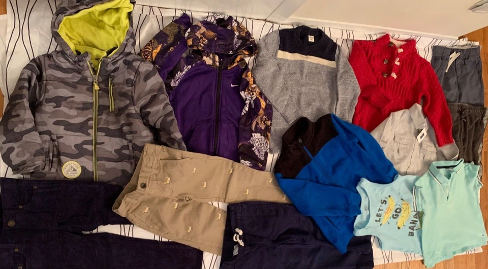 Lote 13 piezas 4 años niño Janie and Jack pantalones polo nueva camisa chaqueta invierno bbB1 Foto 3 de 4