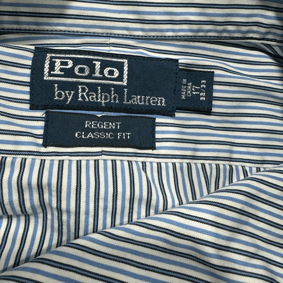 Рубашка Ralph Lauren Polo мужская Regent Fit размер 17-33/32 # E402 - Изображение 3 из 4