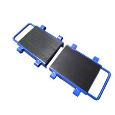 24 Tonne Adjustable Machinery Moving Skates - Dolly Mover with Nylon Wheels