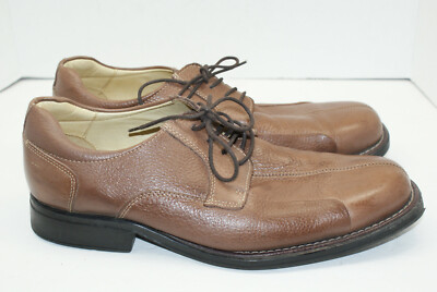 Studio Belvedere Men\'s Bay Bridge Brown Pebbled Leather Dress Oxford Sz 10.5 EEE Studio Belvedere Baybridge Derby Shoes Mens 10 EEE Brown  main image 2