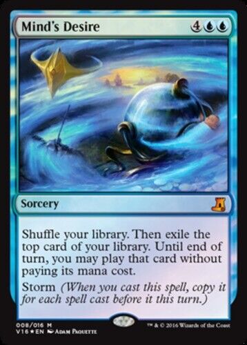 MTG - Mind's Desire - Foil - From the Vault: Lore - NM, English Magic FLAT RATE - Picture 1 of 1