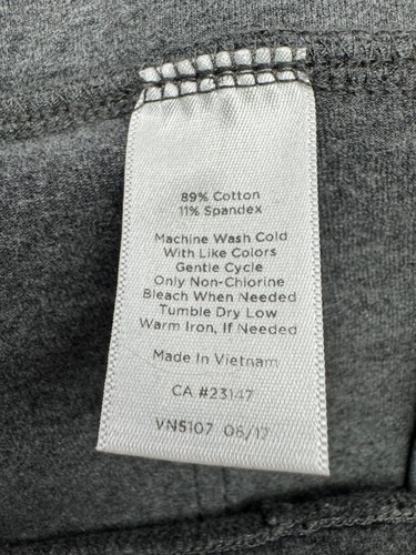 T by Talbot's Stretch Knit Pull On Pants Petite Size L Gray Heather - Picture 8 of 9