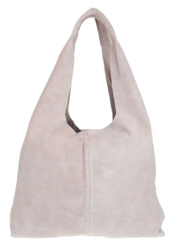 Genuine Suede Leather Tote Plain Open Shoulder Bag Slouch Large Handbag UK - Picture 27 of 76