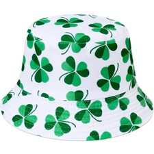 Bucket Hats for St Patrick's Day,Unisex Shamrock Bucket Hat,St Patrick's Day
