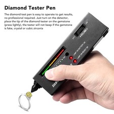 Diamond Selector Tester Pen High Accuracy Professional with 30X LED Magnifying