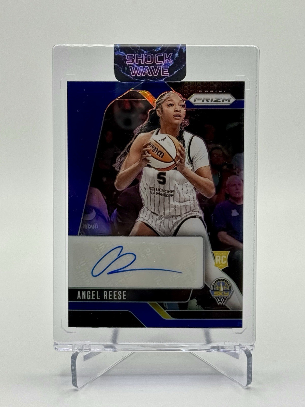 2024 Prizm WNBA Angel Reese Signature Blue /75 Auto #SG-AR RC Chicago Sky