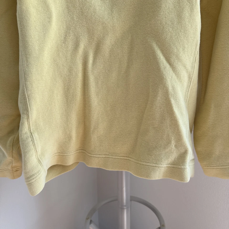 Sudadera para mujer Tommy Bahama amarilla media cremallera M Foto 2 de 4