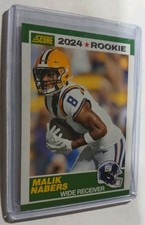 2024 Score Football Throwback Rookie Malik Nabers #5 Giants