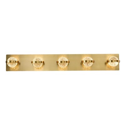 Eurofase Lighting 37071-028 Ryder 5 Light 33''W LED Bathroom - Gold
