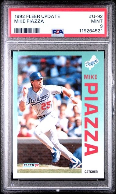 1992 Fleer Update Mike Piazza HOF Rookie #U-92 MINT Los Angeles Dodgers
