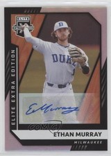2021 Panini Elite Extra Edition Signatures Ethan Murray #147 Auto 0a3