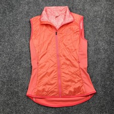 Kari Traa Eva Vest Womens Small Pink Quilted Softshell Zip Lightweight Sport