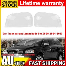 Pair New For Volvo XC90 2004-13 Front Headlight Headlamp Clear Lens Shell Cover