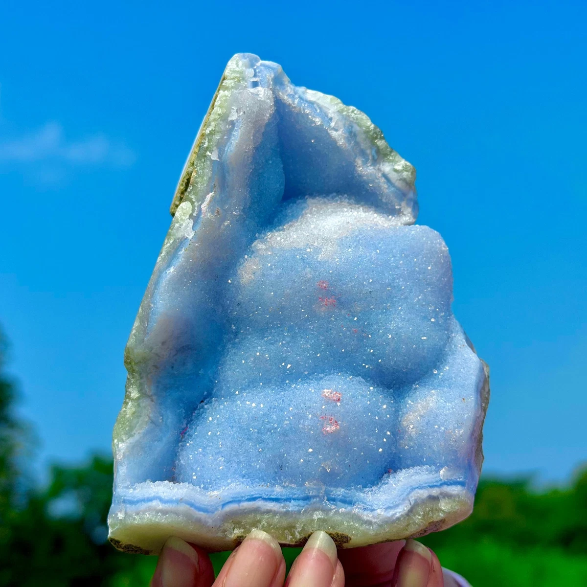 natural blue chalcedony products for sale | eBay