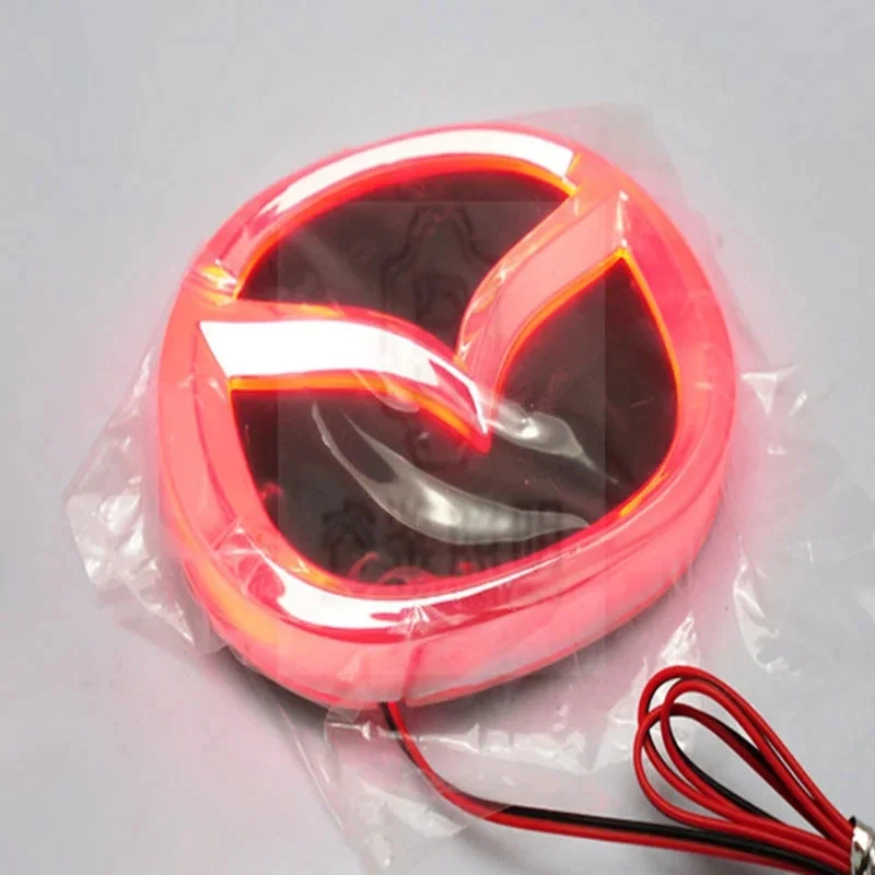 4D Led Light Emblem for Mazda 3 6 CX5 MX5 Car Front Rear Badge Refitting Sticker - Bild 2 von 4