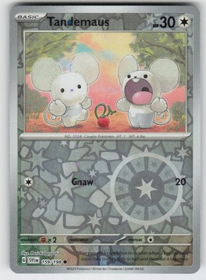 PO-01 Reverse Holo Tandemaus 159/198 Common SV01: Scarlet & Violet Base Set