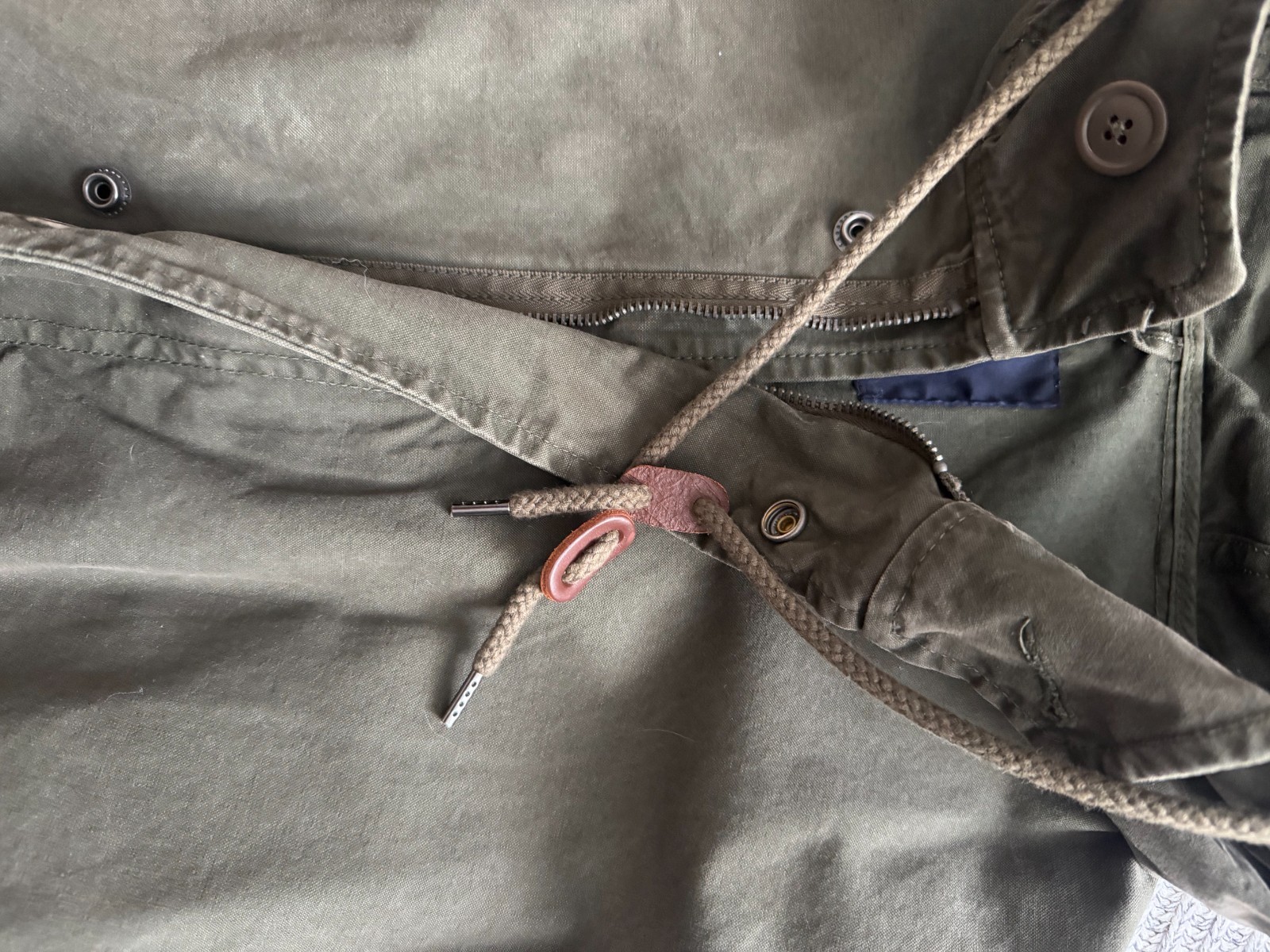 GAP Men’s Large Solid Green Long Jacket – Casual … - image 8