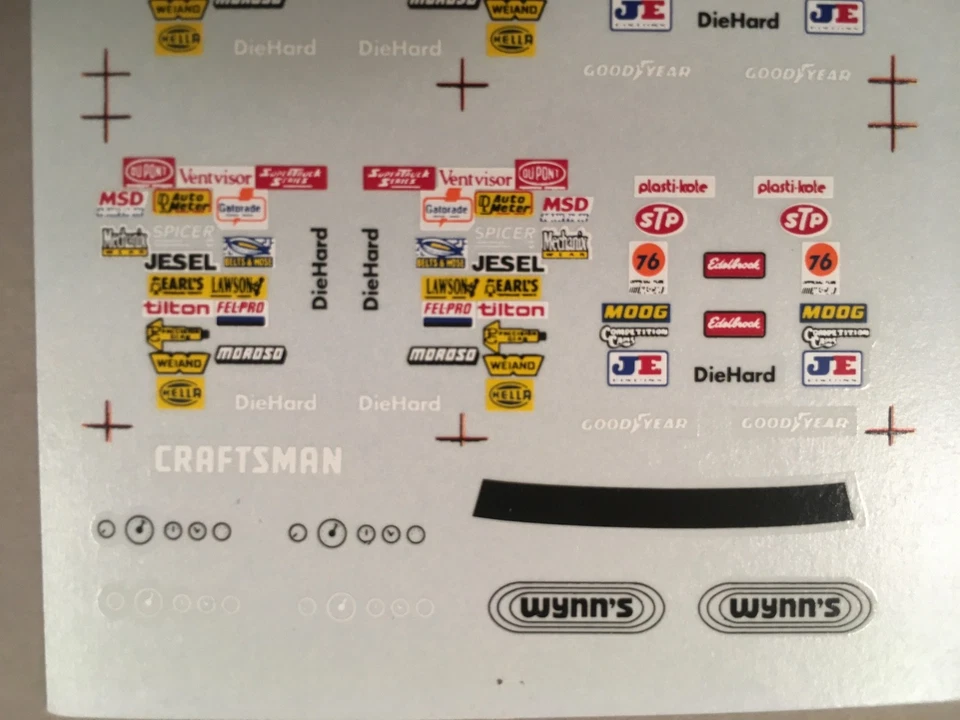 CALCOMANÍA PATROCINADOR GUARDABARROS NASCAR ESCALA 1/43 SERIGRAFIADA TOBOGÁN ACUÁTICO Foto 2 de 3