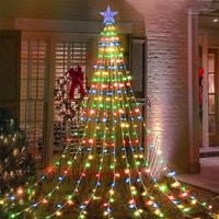 Christbaumbeleuchtung 198 Leds 2M Wasserdicht USB Lichterkette 8 Modi Dekor