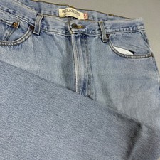 Y2K Levis Relaxed Fit Jeans Light Wash Denim Mens Blue 100 Cotton 38x27