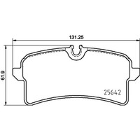 Brembo BremsbeläGe Bremsbelegsatz Hinten System TRW FüR Porsche Macan
