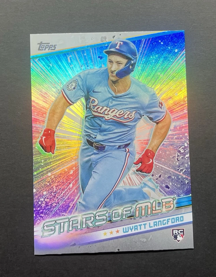 2024 Topps Update Series - Stars of MLB Chrome #CSMLB-85 Wyatt Langford (RC) 🔥✨ - Image 3 of 4