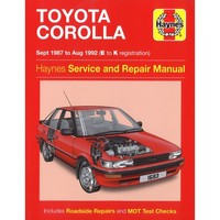Toyota Corolla 09.1987-08.1992 Reparaturanleitung Haynes