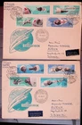 HUNGARY Sc 1803-10 FIRST DAY COVERS (FDC) OF 1966 - SPACE