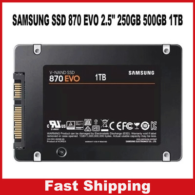 SAMSUNG SSD 870 EVO 2.5'' 250GB 500GB 1TB SATAIII Solid State Drive New Lot