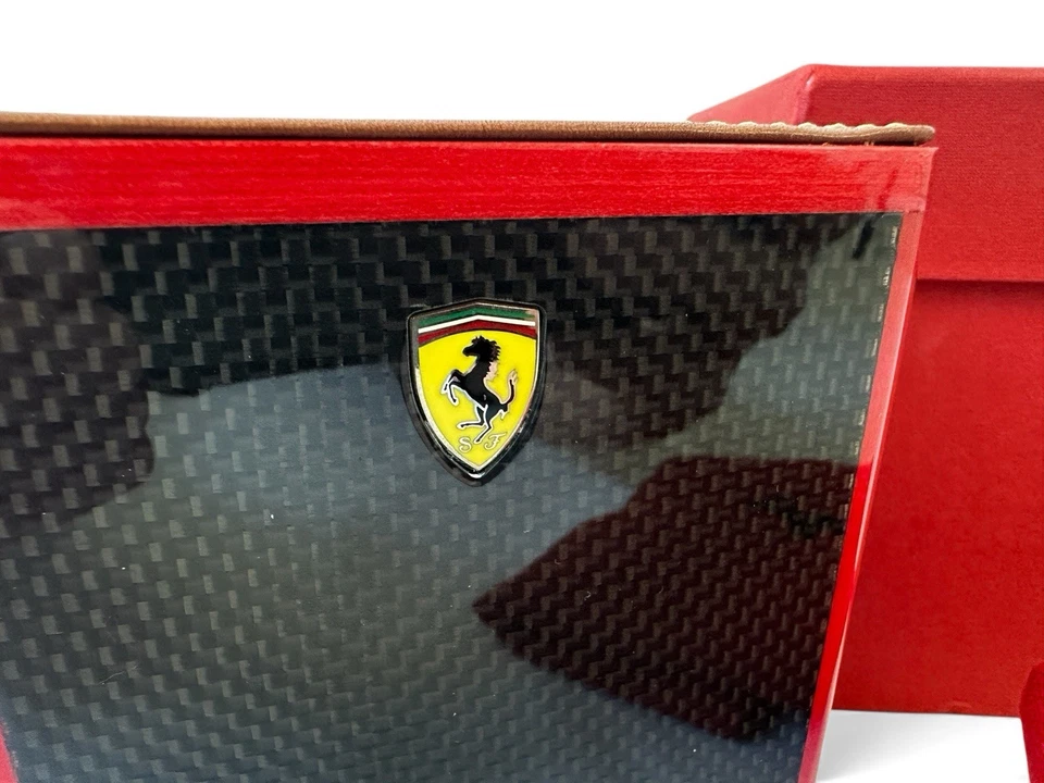 FERRARI CARBON FIBER WOODEN AND LEATHER FINISHED PEN HOLDER | OFFICIAL ACCESSORY - Image 3 of 4