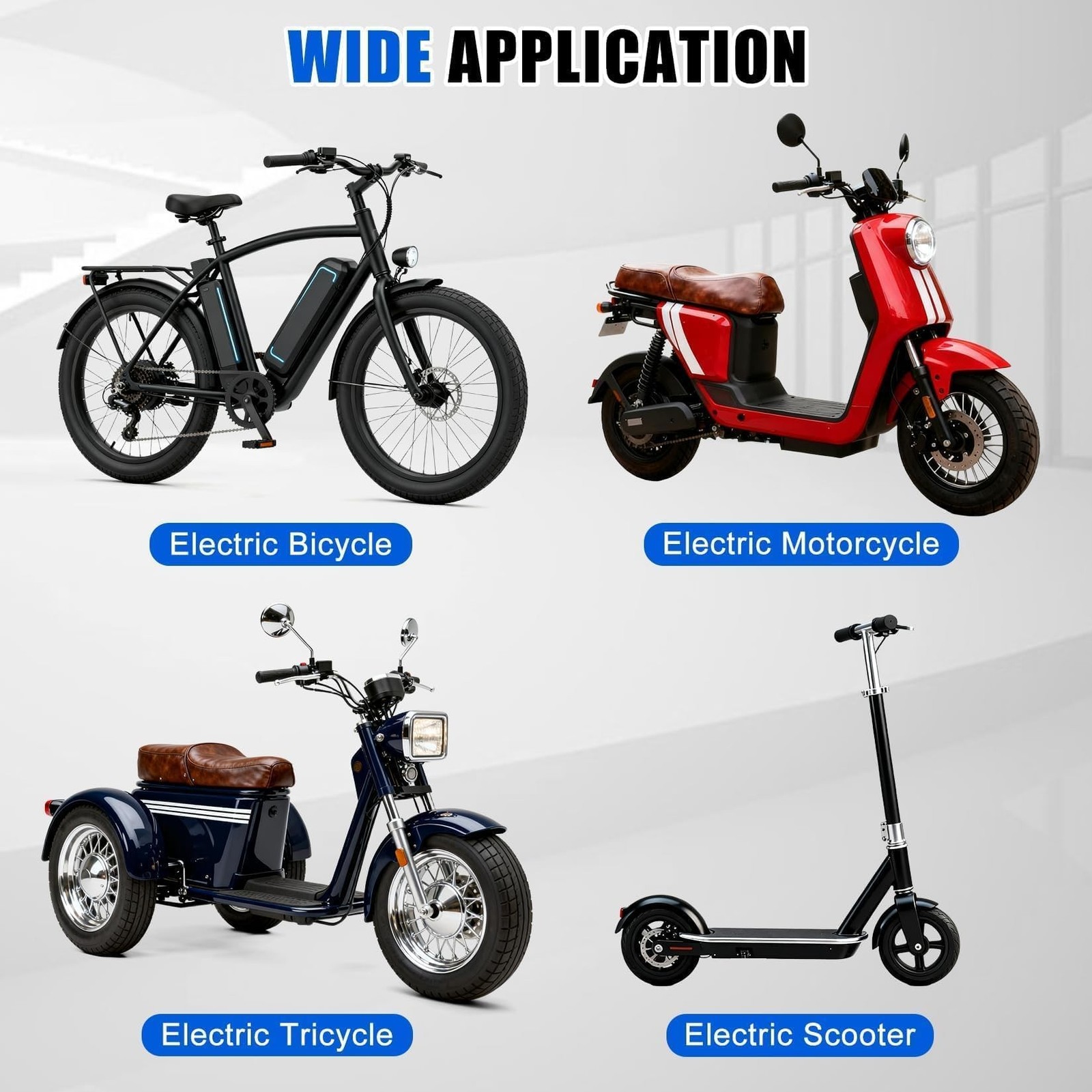 E-Bike Half Twist Throttle 22.5mm Handlebar Grip 20 Pack for Electric Bikes NEW