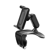 Easy Clip On Car Phone Holder with 360 Degree Rotation and Non Slip Base