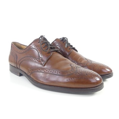 Geox lace-up shoes Respira men's leather brown size 42