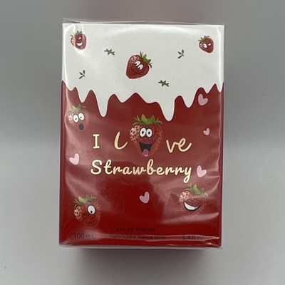 I Love Strawberry Eau de Parfum Spray 100ml 3.4oz Strawberry Scent. NEW IN BOX